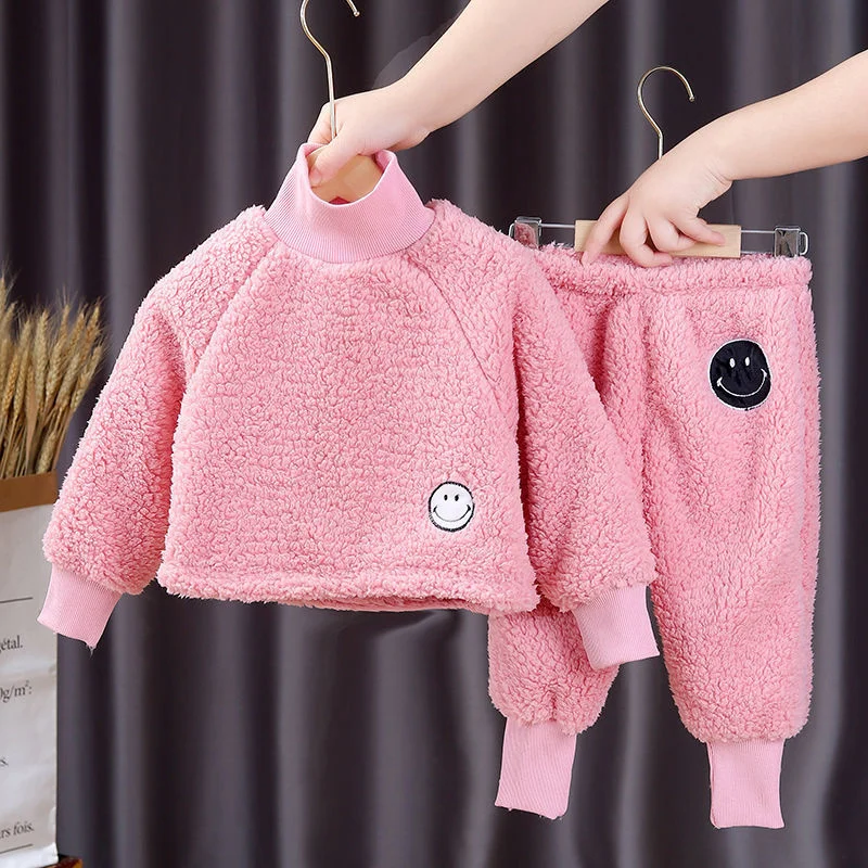 Girls Suit Sweatshirts +Pants 2Pcs/Sets 2022 Fleece Spring Autumn Toddler Kids Teenagers Cotton Tracksuit Sport Suits Children C