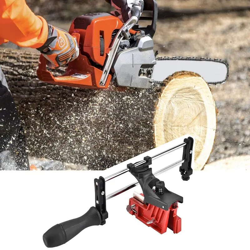 Garden manual lawn mower chainsaw sharpener various types of chainsaw chain universal chain grinder small guide frame