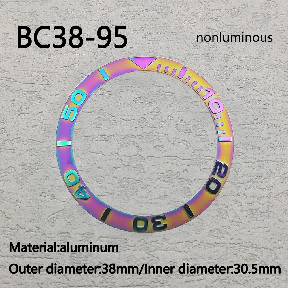 Watch accessory 38mm ceramic watch ring mouth suitable for GMT/SUB/SSeamaster watch insert suitable for 40mm men's watch accesso