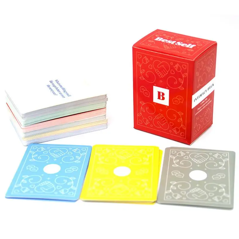 

2022 Season's Popular Intimacy Deck By Best Self 150 Sheets Romantic Couple Board Game Cards Affectionate Dialogue Party Gift