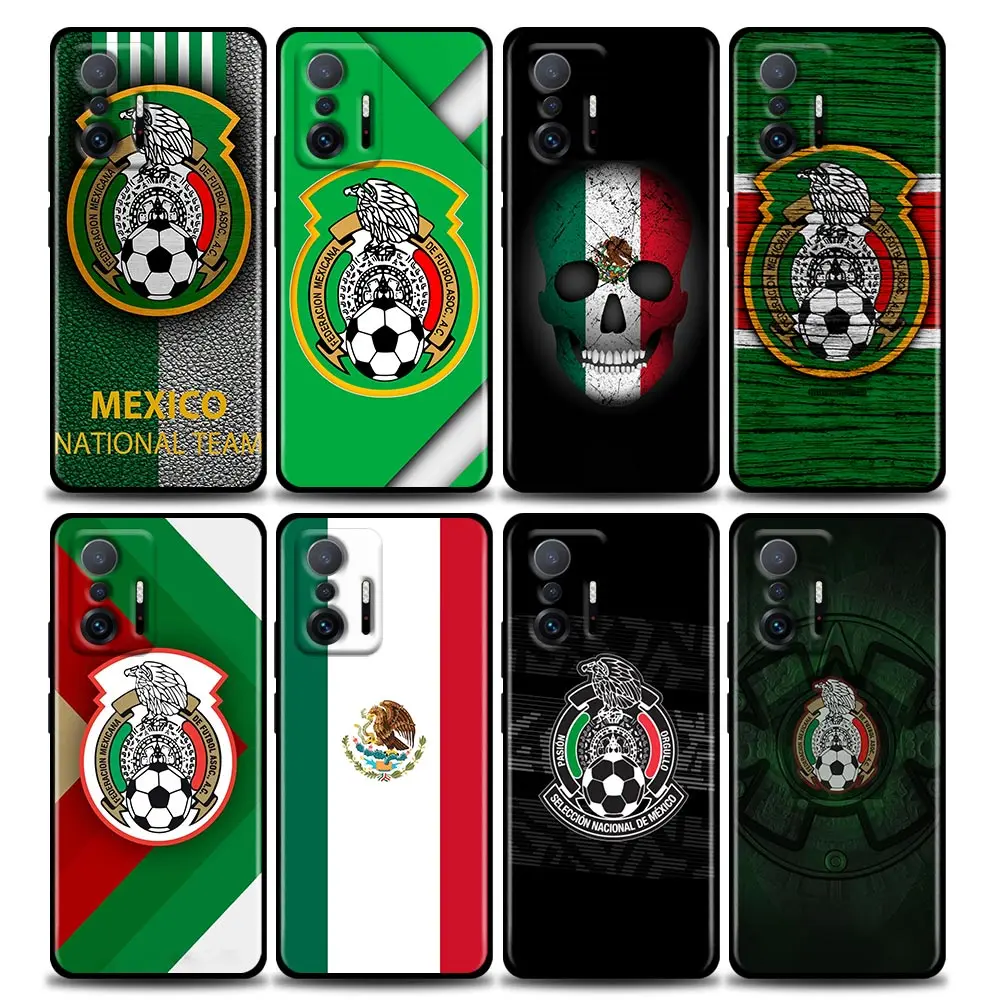 

Coque Case for Xiaomi 9 9T CC9 CC9E 10 10T 10S 11 11i 11X 11T 12 12X Pro Lite Ultra 5G NE Case Funda Mexico Football Team Flag