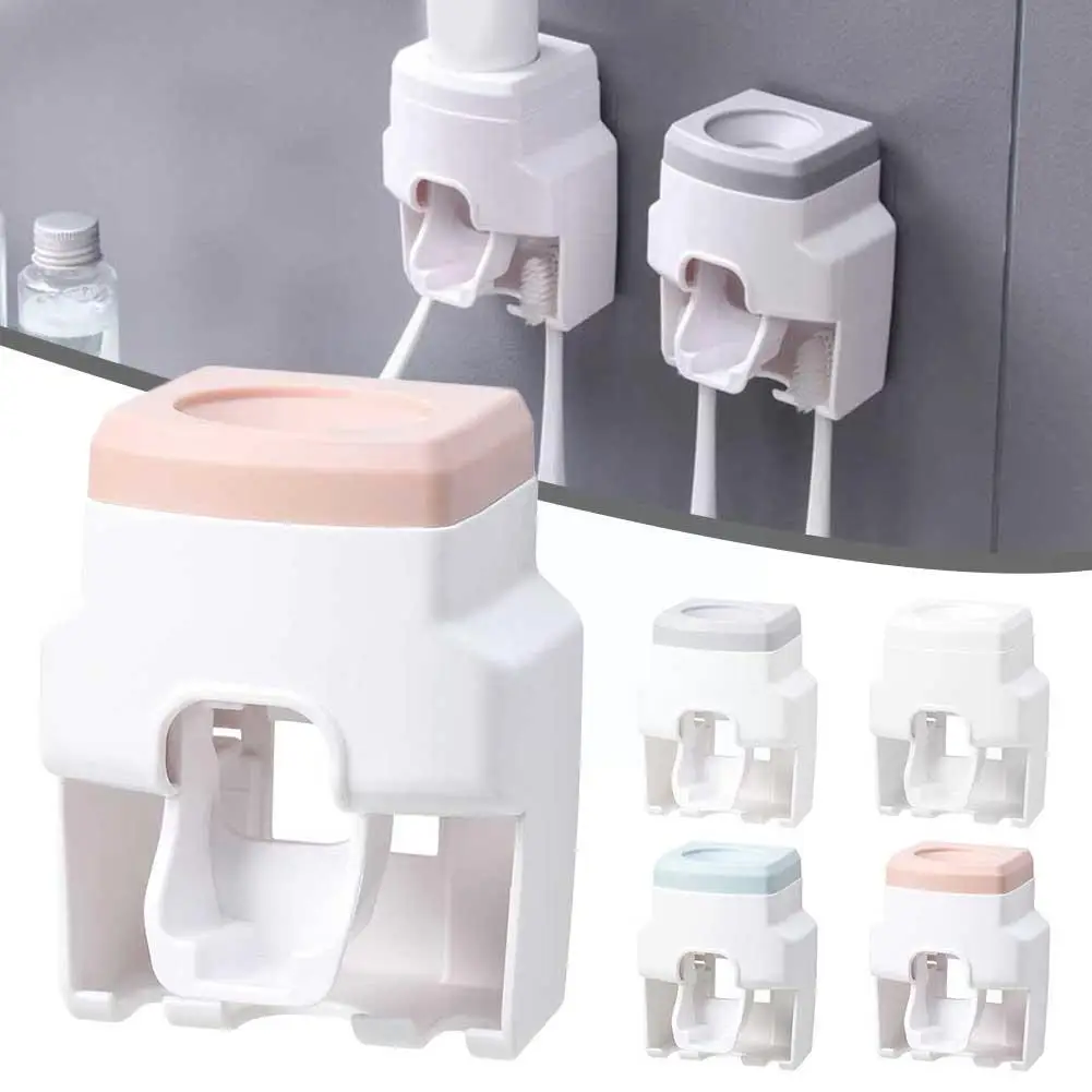 

Creative Wall Mount Automatic Toothpaste Dispenser Holder Waterproof Lazy Squeezer Toothbrush Bathroom Accessories Toothpas D0O9