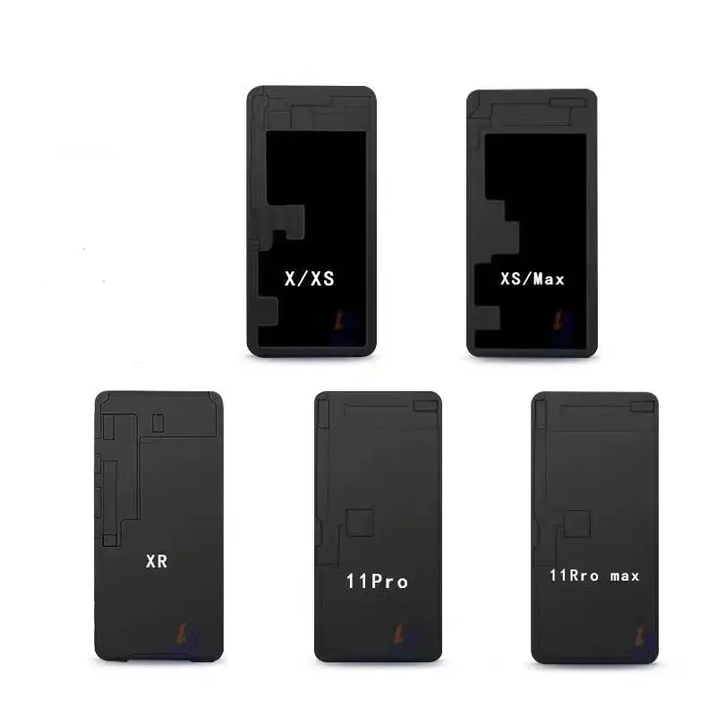

Black Rubber Mat With Flex Cable Space OCA Laminating Mold Mat LCD Screen Refurbish Pad For iPhone 11 12 13 XSMAX PRO MAX Repair