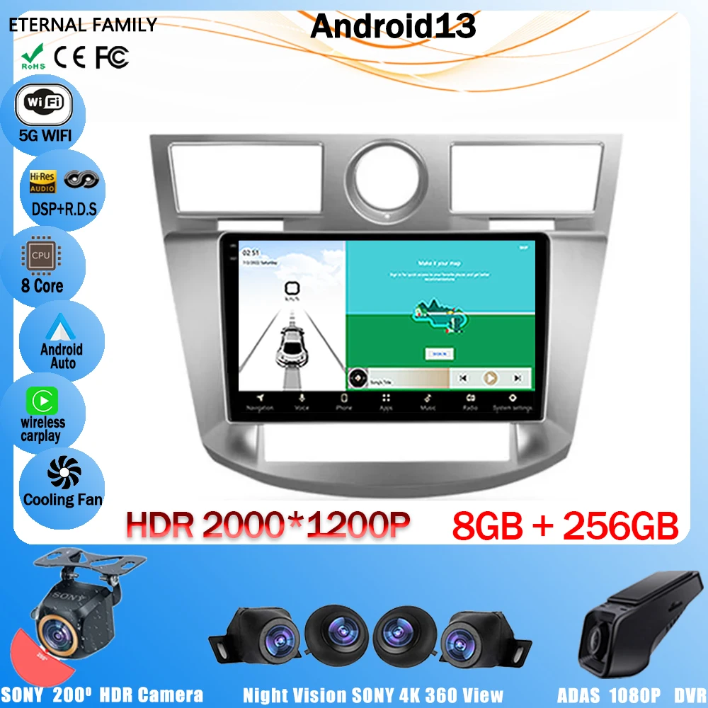 

Автомобильный мультимедийный плеер на Android для Chrysler Sebring 3 JS 2006-2010 стерео радио видео плеер GPS беспроводной Carplay Android Авто 4G