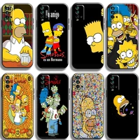 the simpsons phone case for xiaomi redmi 7s 7 7a 8 8a note 8 2021 7 8 8t pro smartphone original soft shockproof silicone cover