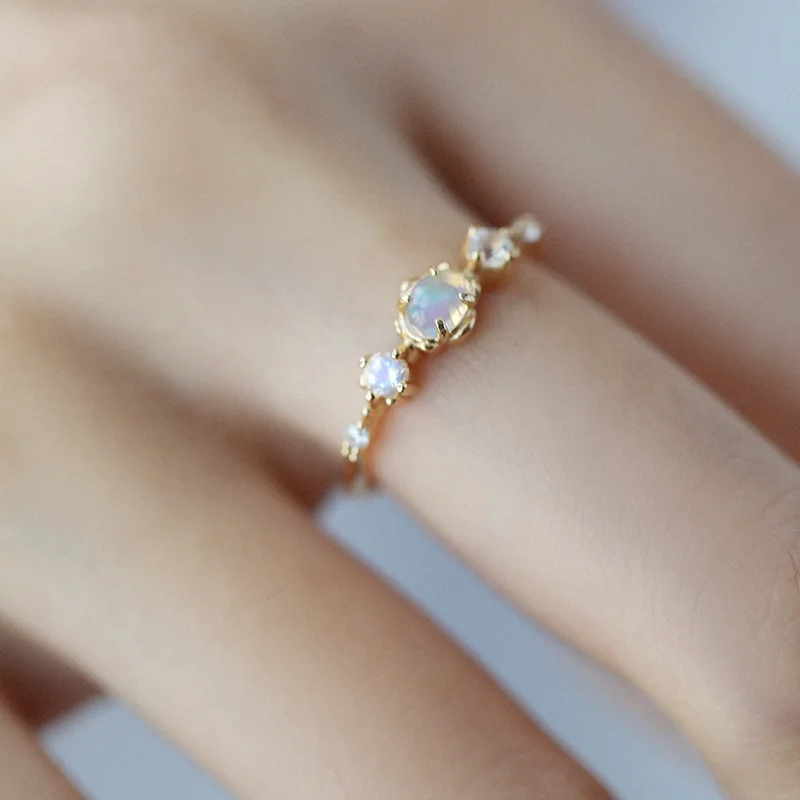 

S925 Sterling Silver Plated Gold Ring Design Fashion Light Luxury Handpiece Personalized Simple Versatile Ring for Women