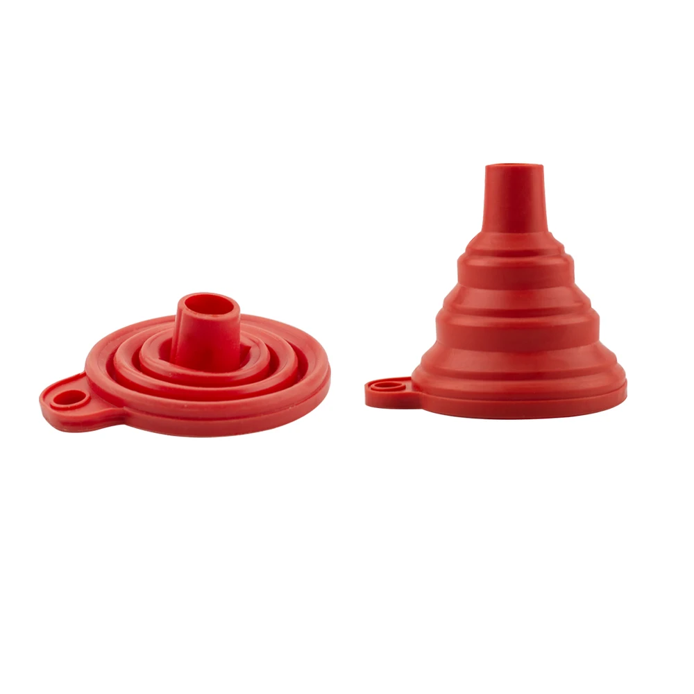 

Foldable Funnel Soft Silicone Collapsible Funnel Folding Portable Funnels Hung Household Liquid Dispensing Telescopic Splitter