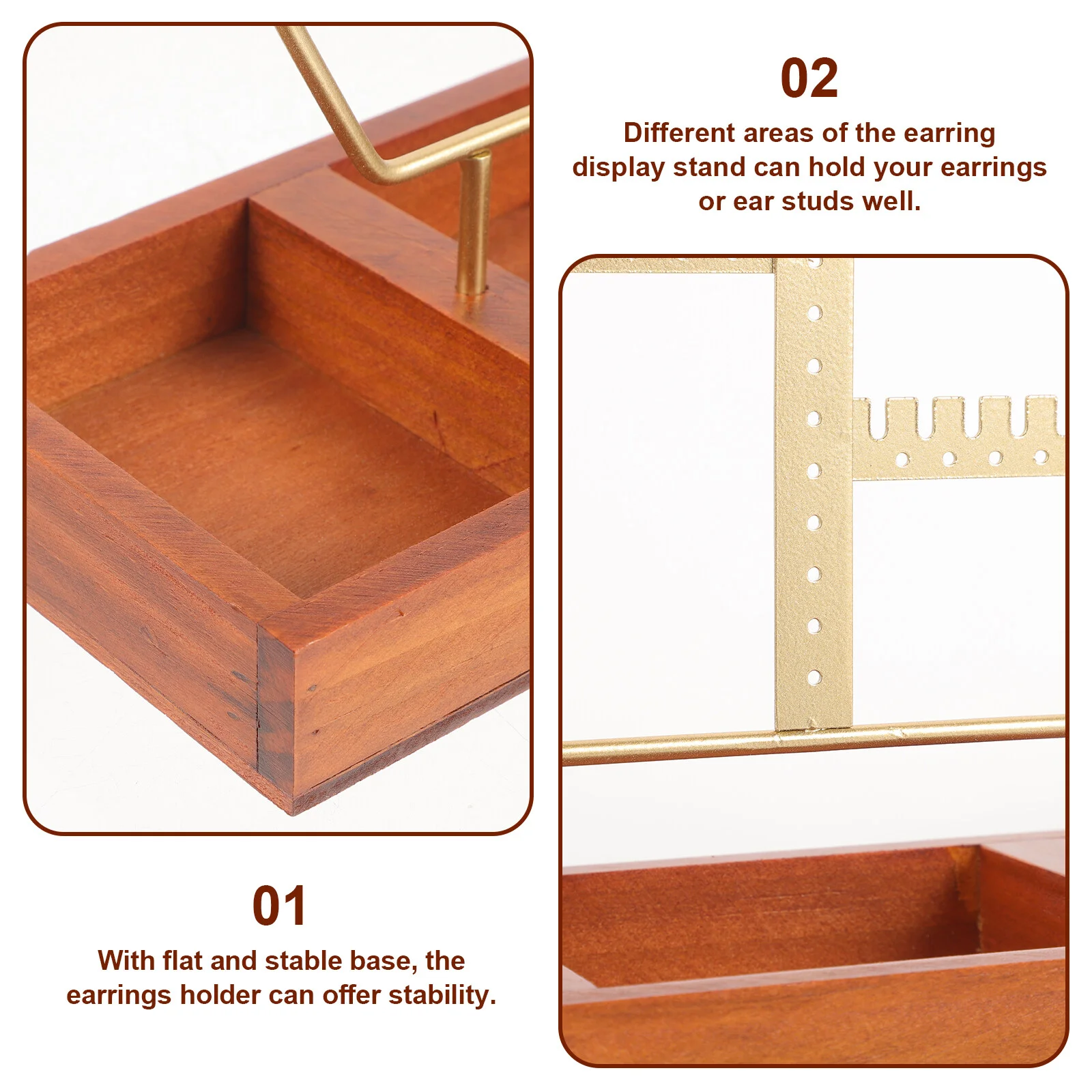 Jewelry Rack Earring Holder Stand Display Stands Selling Standing Earrings Organizer Women