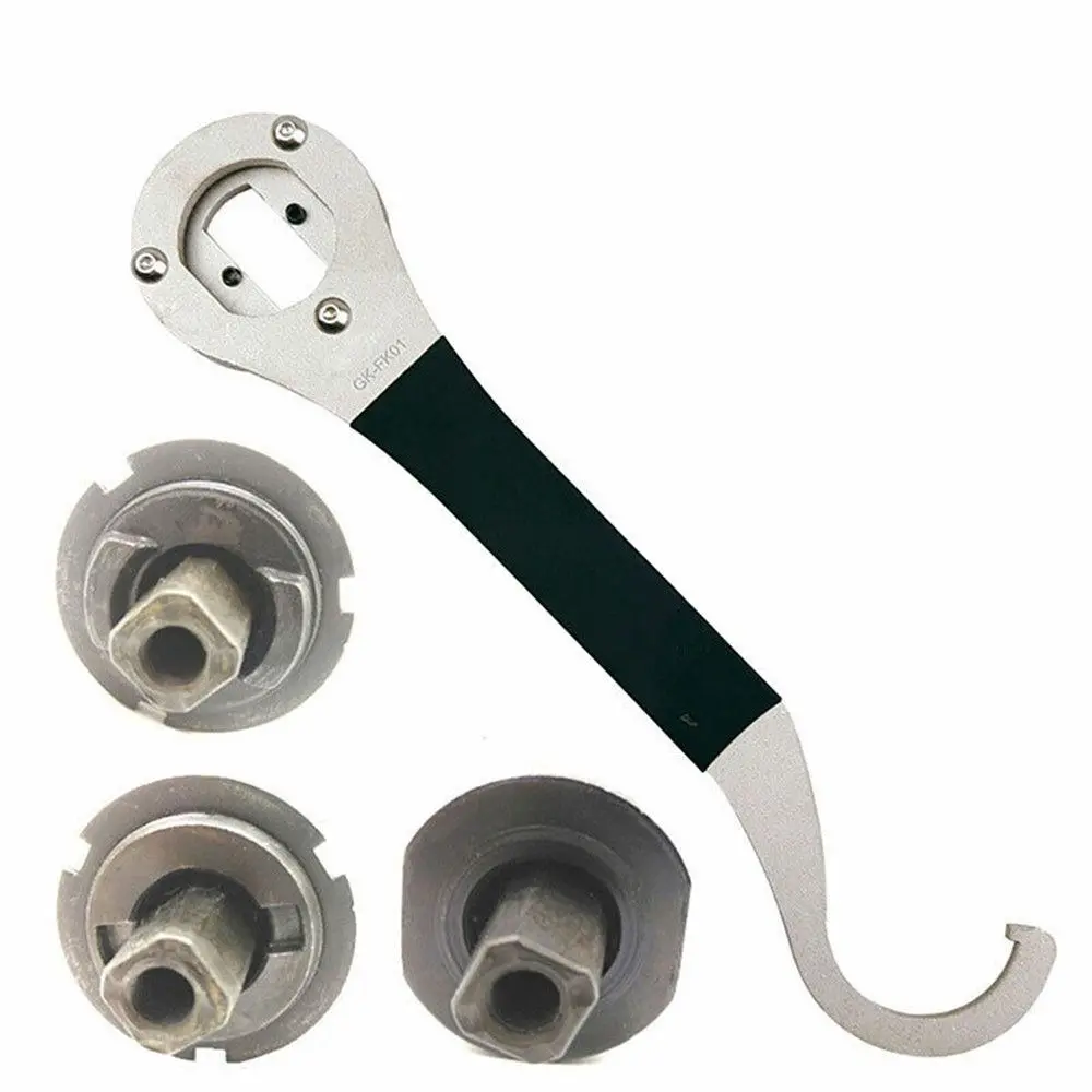 

Outdoor Removal Multifunction Square Hole Bike Bracket Lock Ring Bike Wrench Bicycle Repair Tool