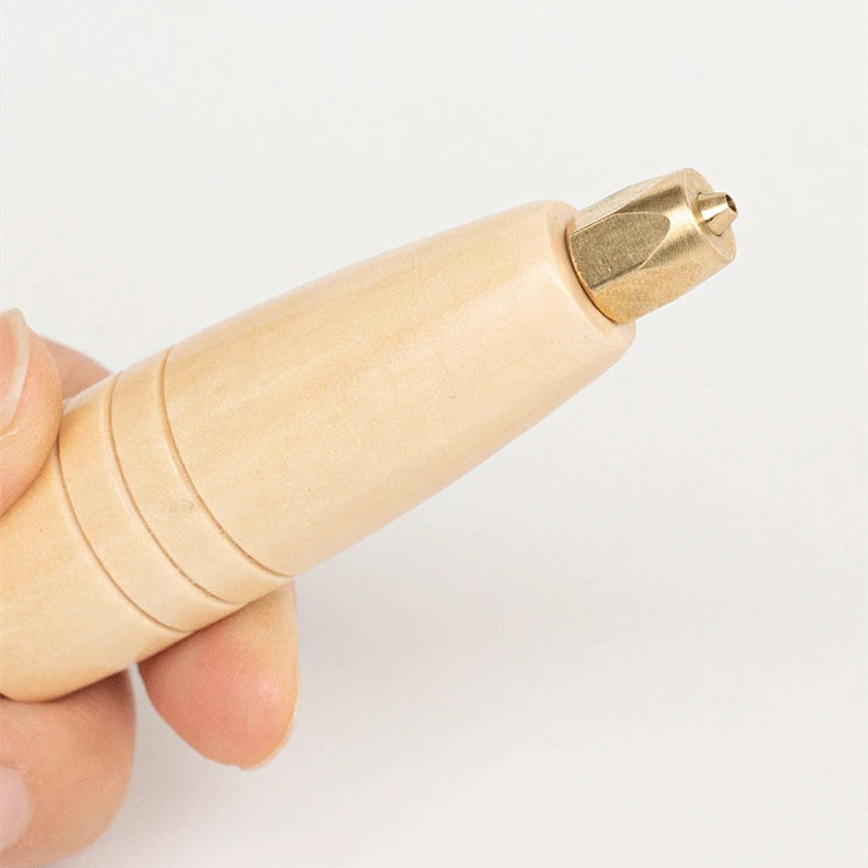 Деревянная конусная ручка для шитья шила ручной инструмент сделай сам