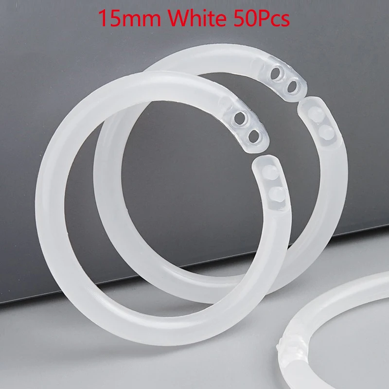 

Пластиковые кольцевые переплетные принадлежности 50 шт.