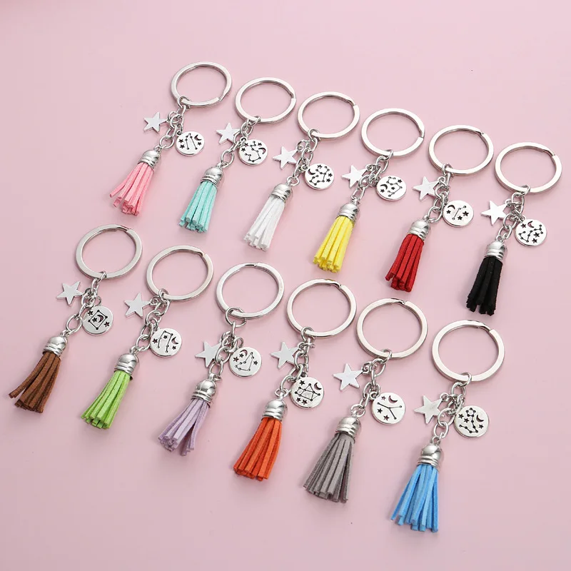 

Colorful Star Pendant Keychain Key Chains for Women Men Car Keys DIY Handmade Jewelry Gifts