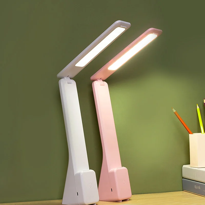 

Table Lamp Eyes Protection Touch Dimmable LED Light Student Dormitory Bedroom Reading USB Rechargable Desk Lamp Special Gift