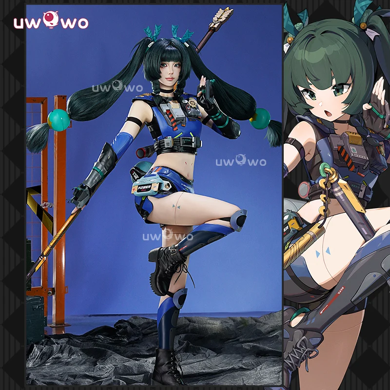 UWOWO Collab Series: Qing Yi Game Zenless Zone Zero Косплей /ZZZ Костюм Платье Игра на Хэллоуин