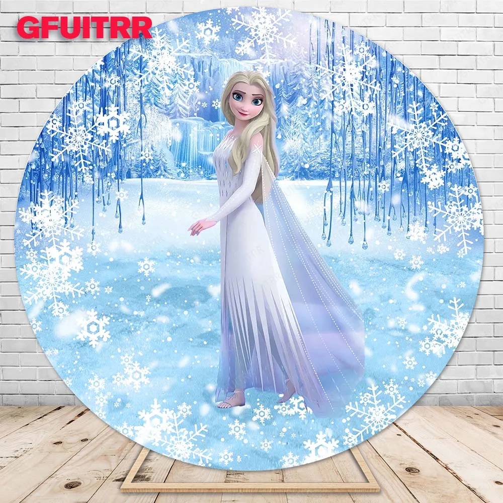 Фон для фотосъемки с изображением принцессы Эльза