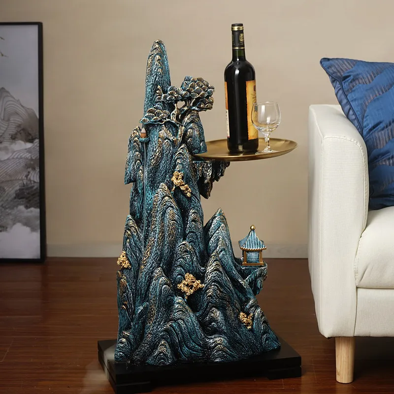 

Новинка, китайская каучуковая горка, металлические аксессуары, статуэтки для гостиной, украшение для дома, лобби, ремесла