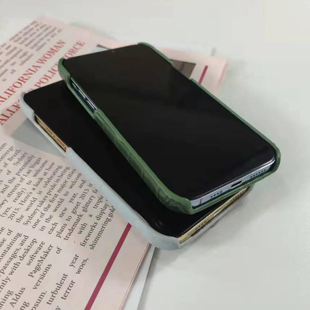 Новый кожаный чехол с крокодиловым узором для iPhone 15promax 14plus 13pro 11 12 Xs Xsmax Xr 8plus