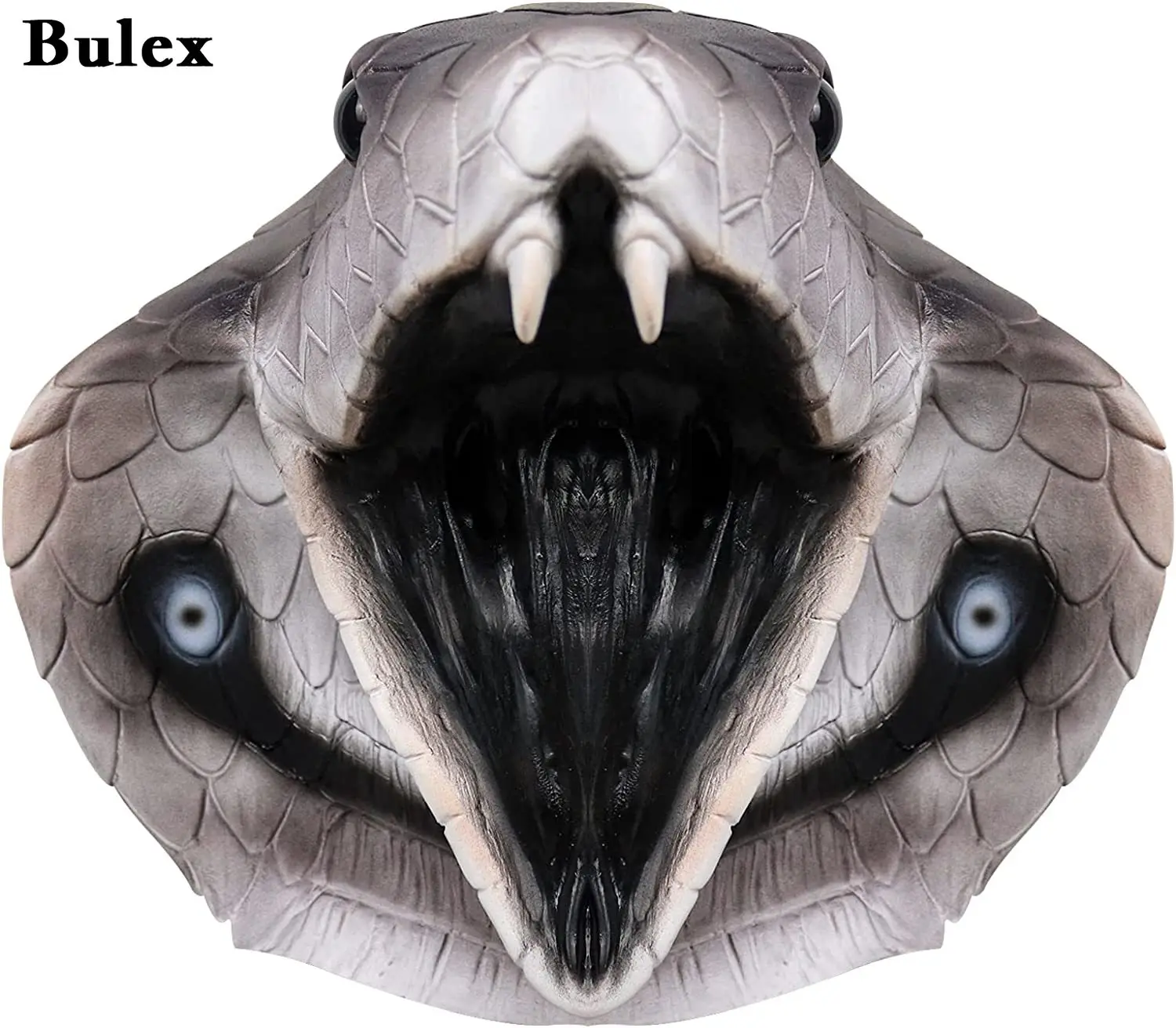 Bulex Creepy Snake Mask Realistic Scary Cobra Head Animal Mask for Halloween Cosplay Carnival Party Masquerade Costume