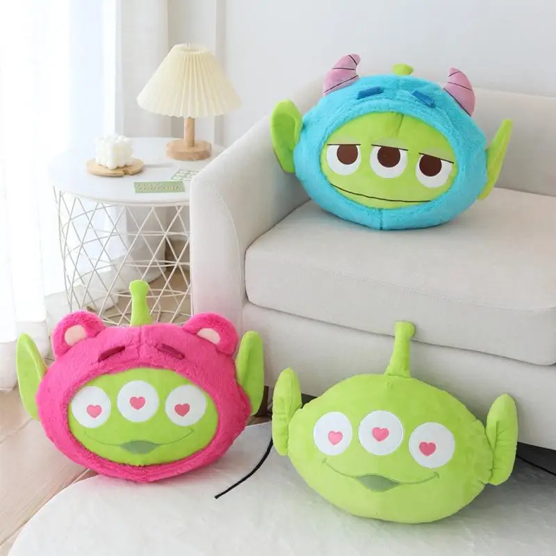 

Disney Pixar Anime Aliens three eyes robot stuffed plush toy ALIEN Mini green man dolls pillow Model home decoration gift