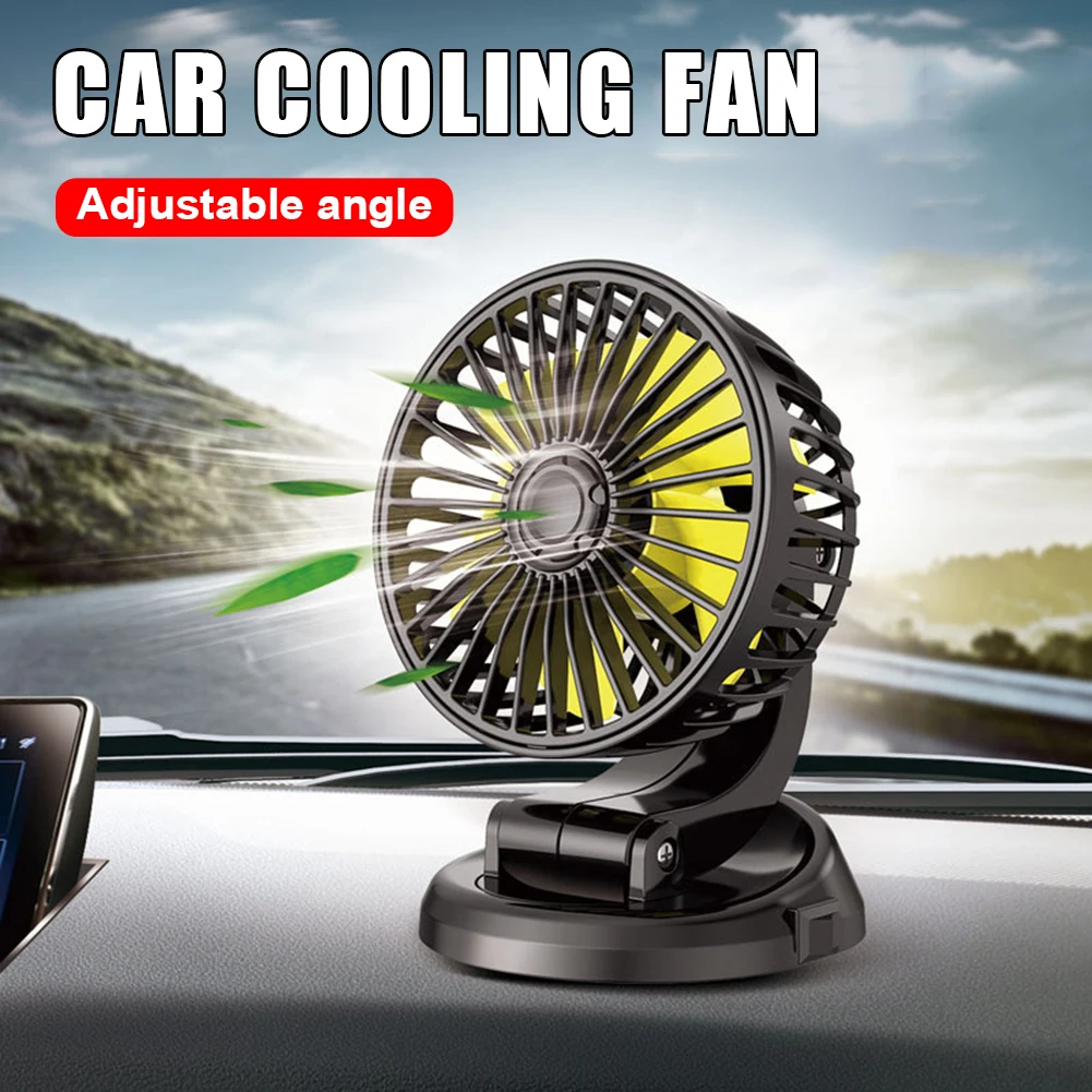 

Автомобильный вентилятор 12 В 24 В, USB автомобильный охлаждающий вентилятор с регулируемым углом, кулер для приборной панели автомобиля, летн...