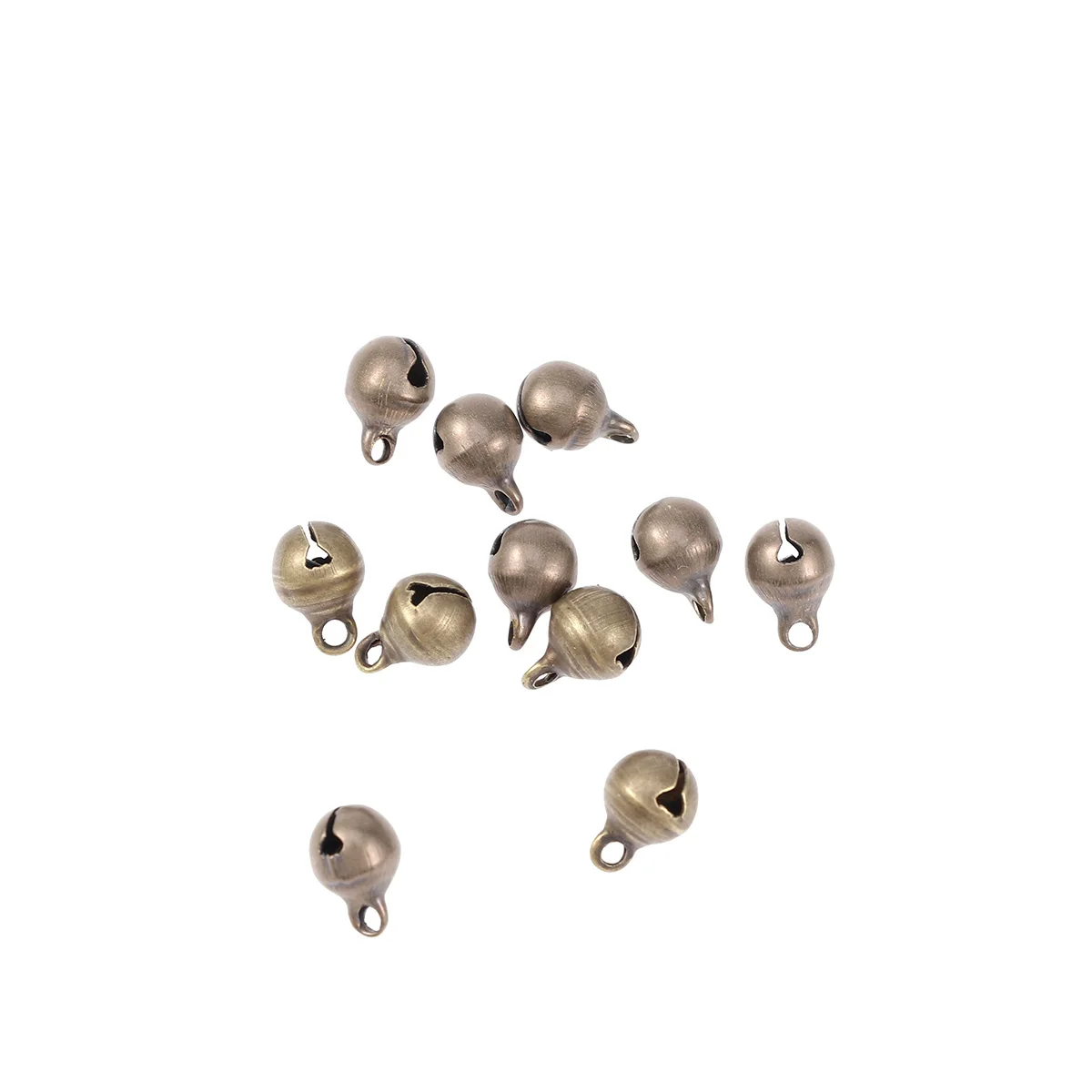 

100Pcs 6mm Jingle Bells Vintage Bronze Handmade Small Bells DIY Bracelet Jewelry Making Accessories