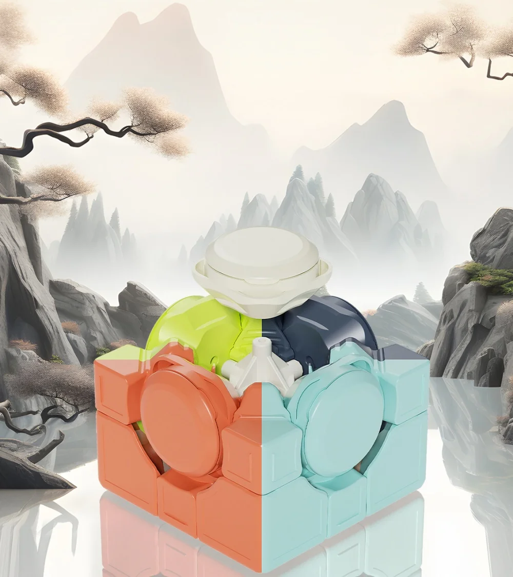 YongJun Idea Тысяча машин 3x3 Волшебный куб без наклеек Специальная форма Fun Qianji