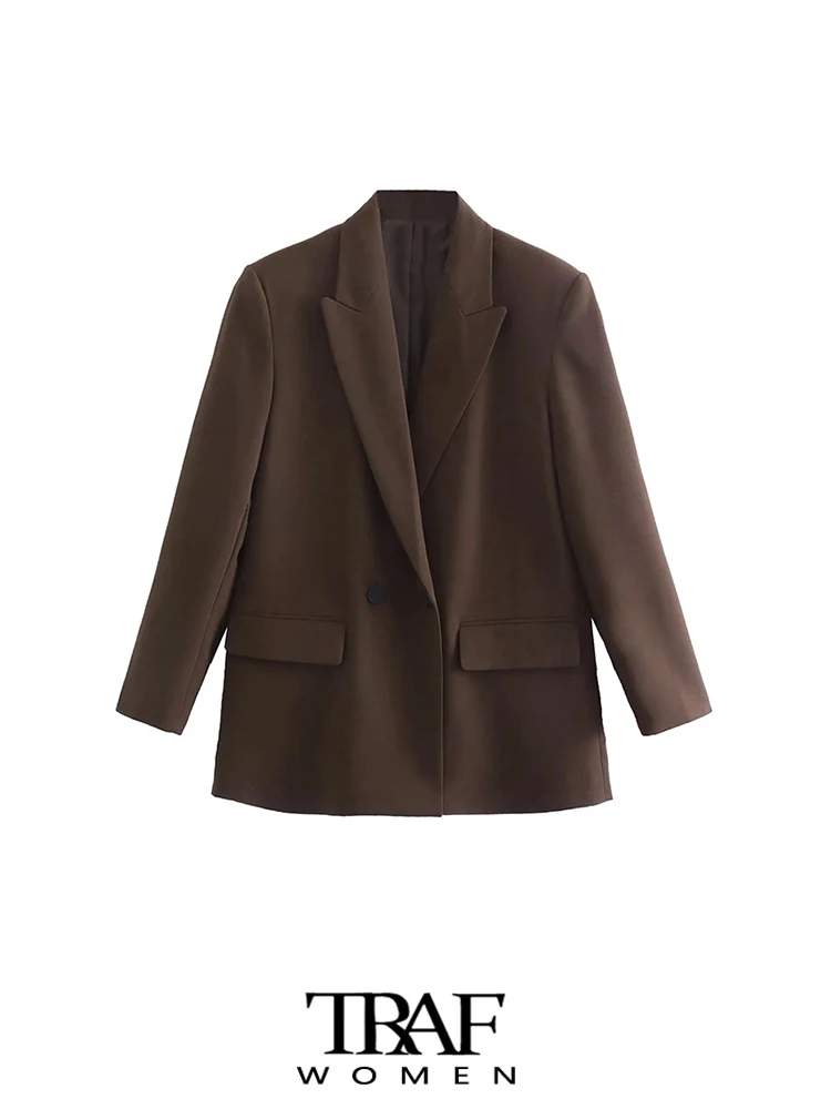 Женский двубортный блейзер с карманами