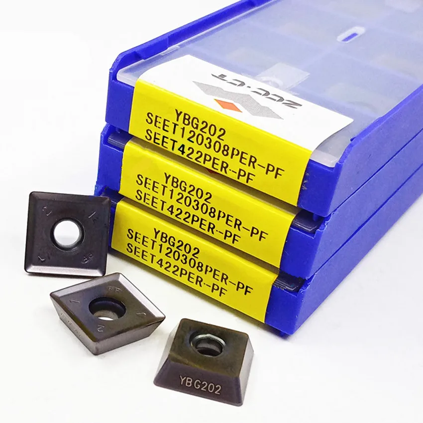 SEET 120308 PER-PF YBG202/SEET PER-PM YBC302/SEET YBC302 Твердосплавные вставки ZCC.CT 10 шт./кор.