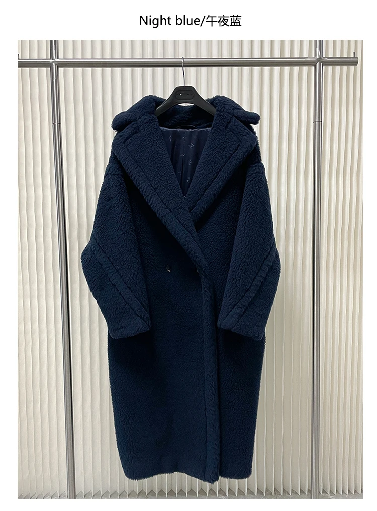 Women Coat Teddy Bear Fur Coat Female Alpaca Coat Women Wool Coat Loose Coats Winter Warm Thicken Coat Women Classic Red Coat