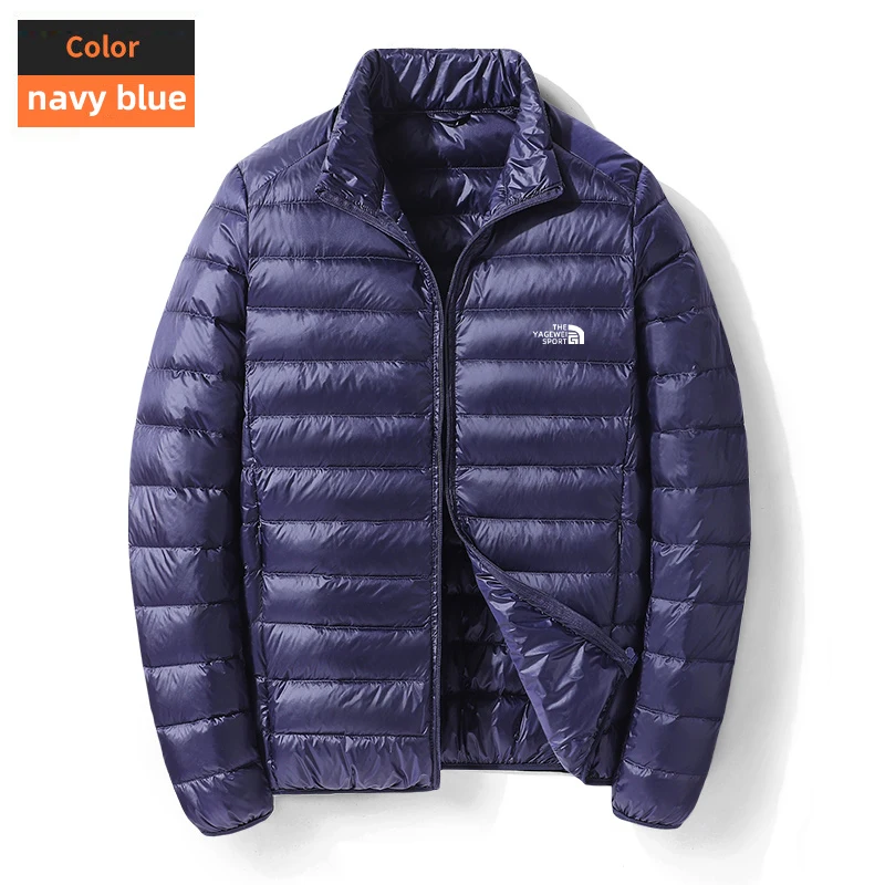 

The Latest Thin 90% White Duck Down Coat For Men's 150-300g Lightweight Packable Puffer Jacket Outdoor Sport Outwear Jackets