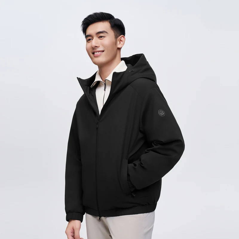 BOSIDENG мужская повседневная легкая мягкая куртка на молнии с воротником-стойкой