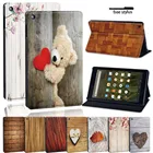 Чехол-накладка для Amazon Fire 7, HD, 8, HD, 10, с принтом из дерева, кожа, защита от пыли, для планшета Alexa