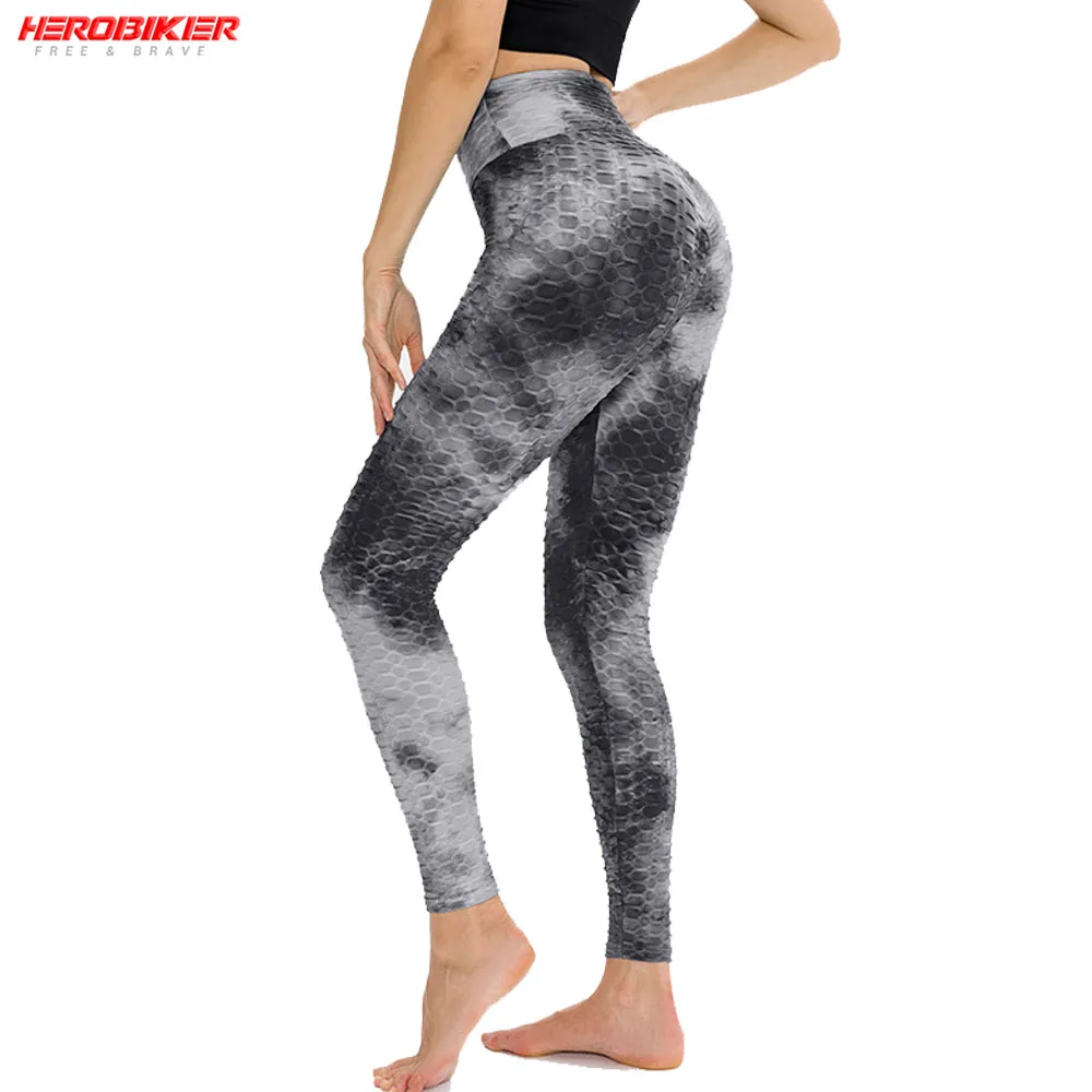 

Леггинсы с высокой талией, спортивные женские штаны с эффектом пуш-ап, быстросохнущие леггинсы для фитнеса, бега, йоги, бесшовные леггинсы д...