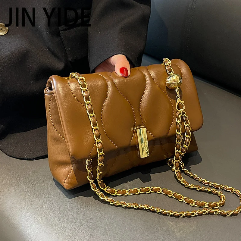 

Crossbody Bags for Women 2023 Trend Designer Female Leather Quilted Bag Female Chain Handbags and Purses Bolsa