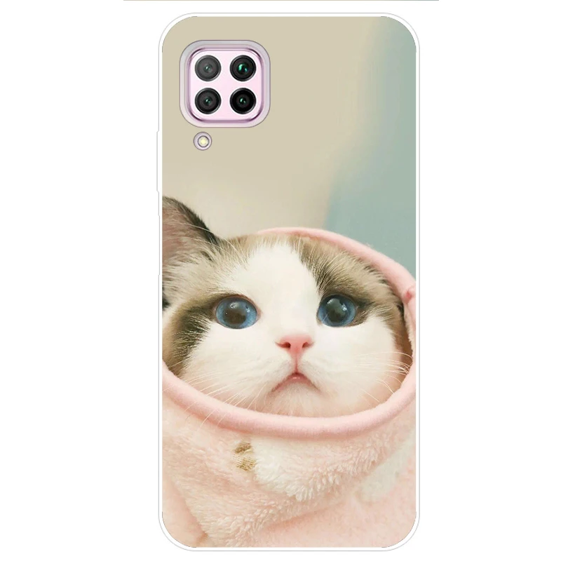 Чехол для Huawei P40 Lite чехол Nova 7i бампер P40Lite противоударный силиконовый задней