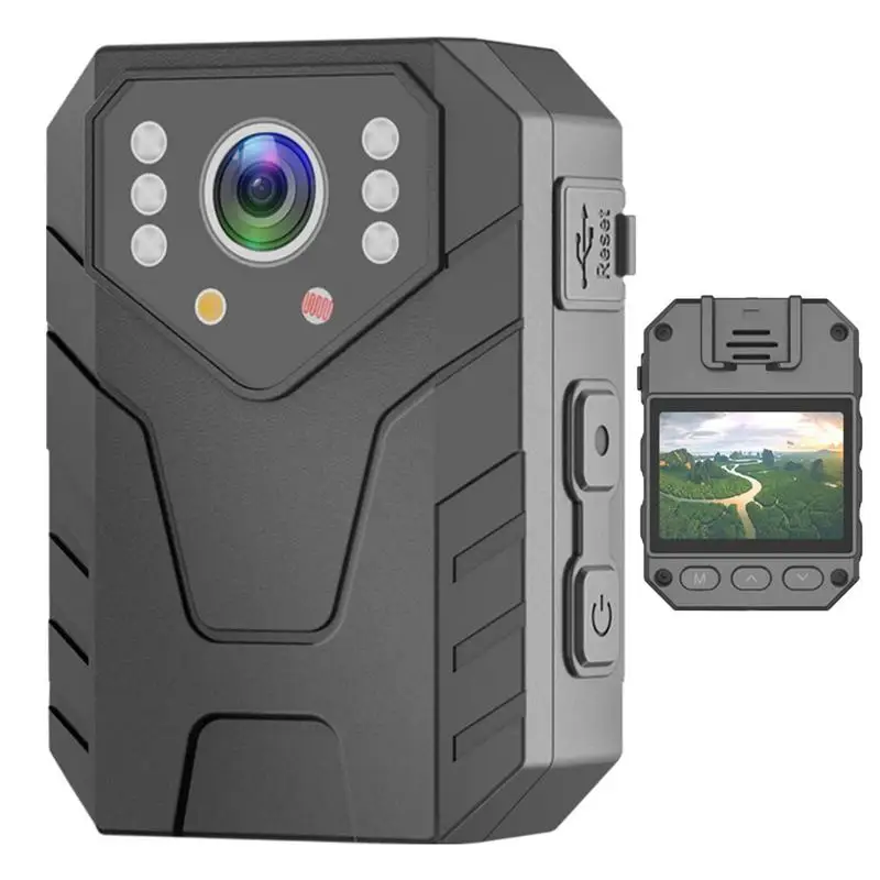 1080P Mini Body Camera Body Camera Wearable Portable Security Cam With Night Vision For Family Outdoor Travel Camping Cycling