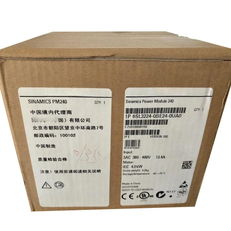 

New original 6SL3224-0BE24-0UA0 4 kilowatt inverter 6SL32240BE240UA0 spot