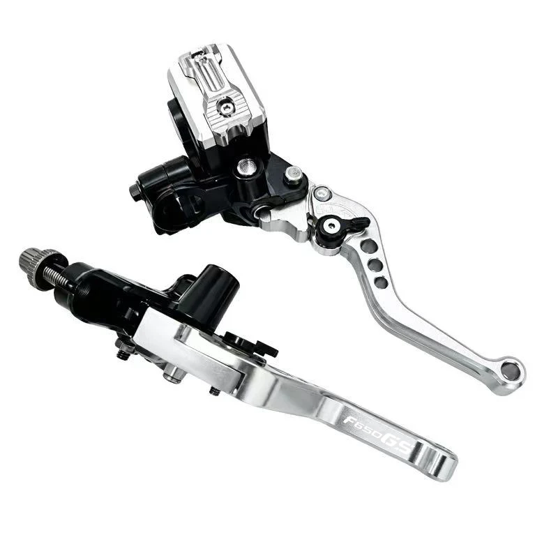 Фото Для BMW F650GS/Dakar F 650 F650 GS 2000-2013: Рычаги главного цилиндра тормоза и сцепления на руль 22 мм, гидравлический тормозной насос, CNC-обработка №4