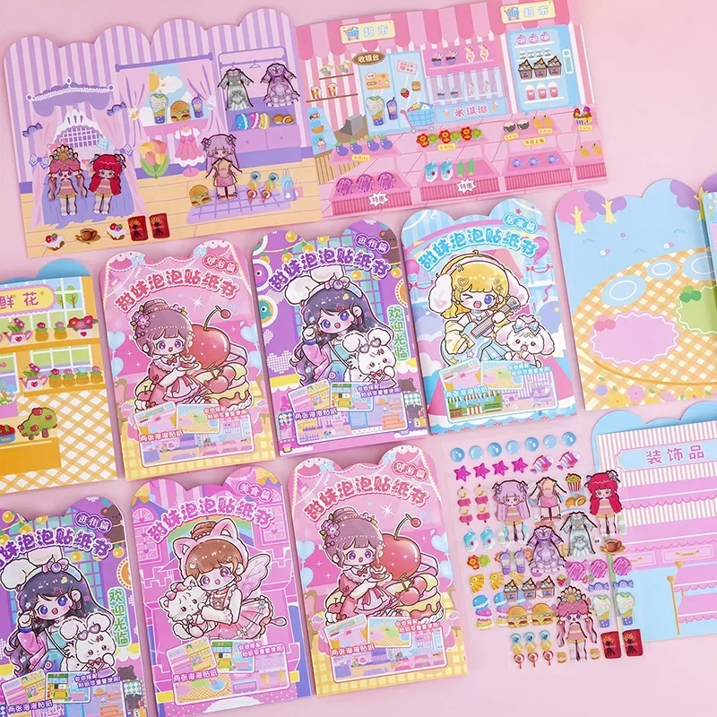 MOONBIFFY наклейки для создания сцен 3D наклеек румбокс для создания миниатюрных сцен 150х125 мм арт 72279