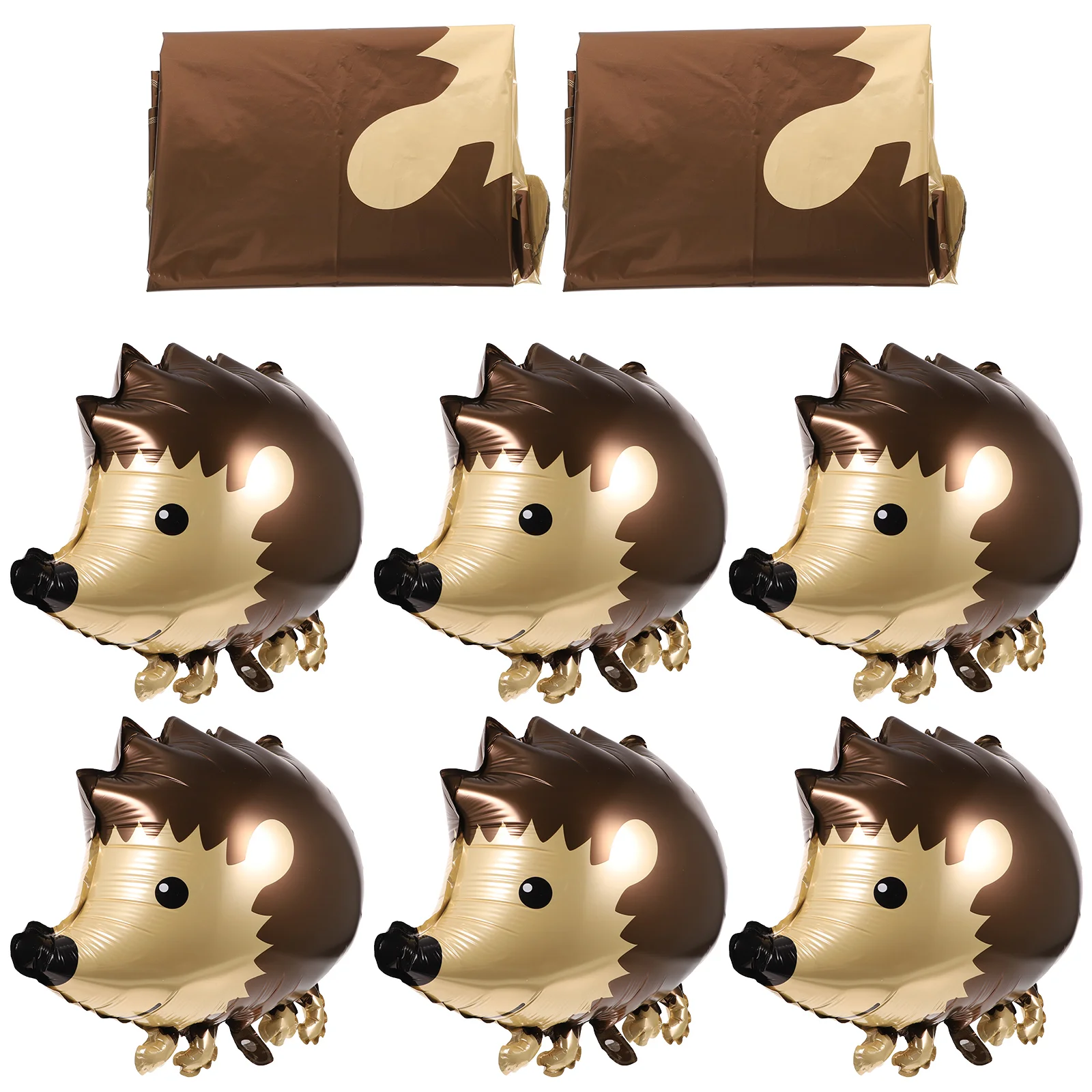 

Balloons Animal Party Balloon Hedgehog Birthday Animals Aluminum Cartoon Woodland Decoration Helium Jungle Kids Head Decorations