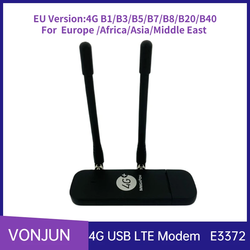 Unlocked E3372 4G LTE Modem With External Antenna  Support IMEI Modify  Factory OEM E3372h-153