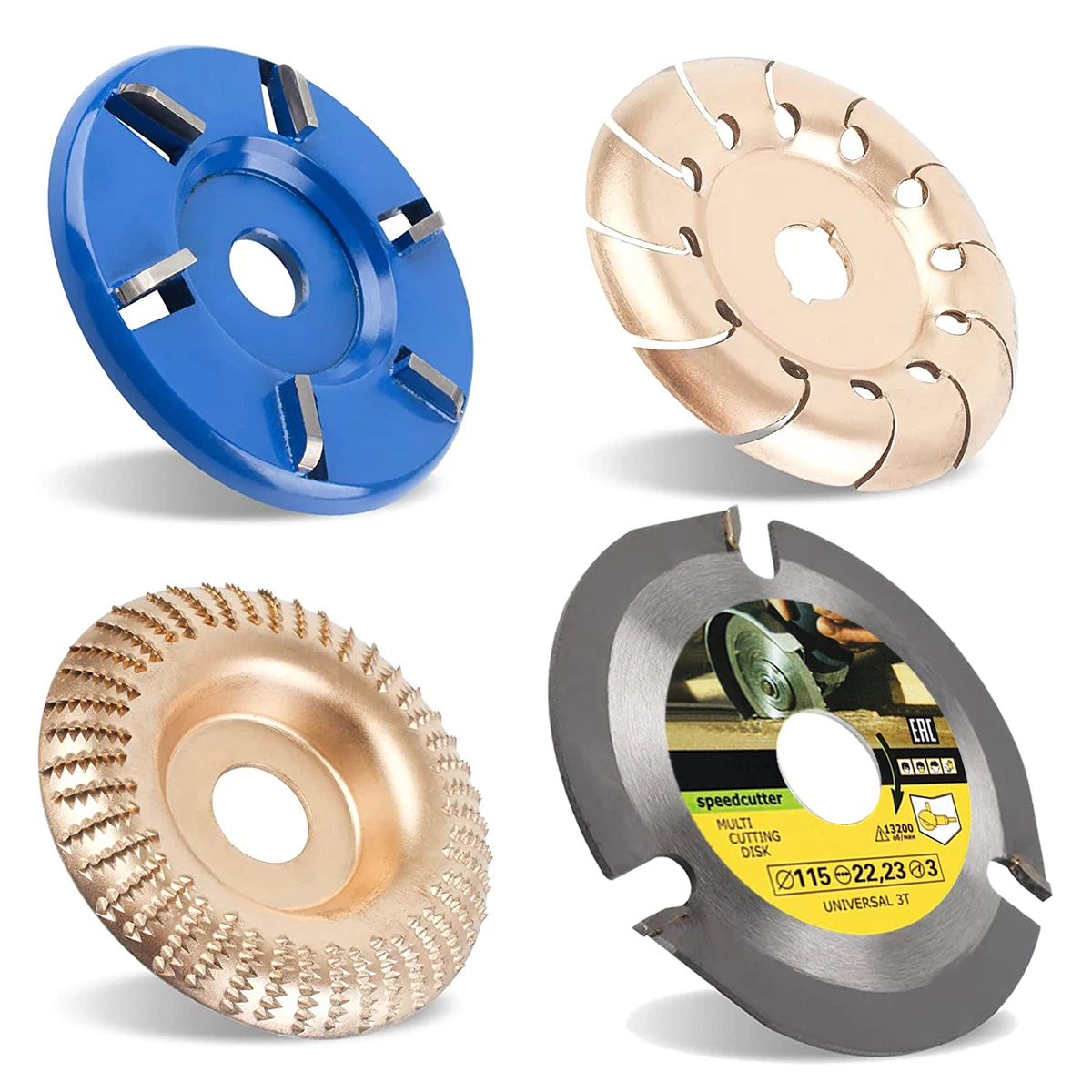 

3Pcs 160mm Diameter 16mm Bore six Teeth Woodworking Turbo Tea Tray Digging Wood Carving Disc Tool Milling Cutter Dropshipping