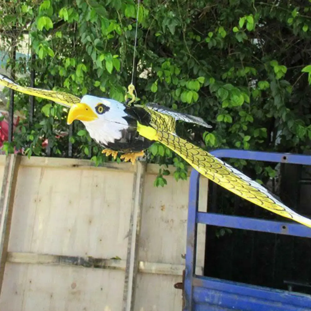 Bird Repellent Scare Hanging Eagle Flying Bird Scarer Flying Garden Garden Portable Bird Scarecrow Decor Decoy Cont V9k1