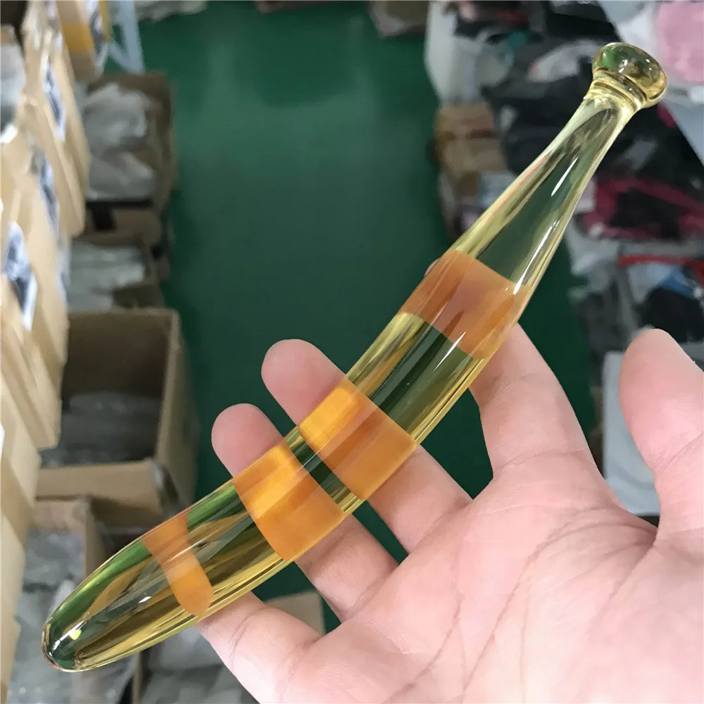 Анальный массажер простаты хрустальный стеклянный фаллоимитатор искусственная