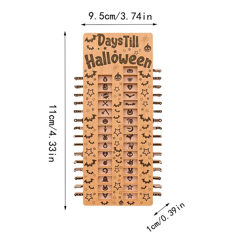Календарь для Хэллоуина декоративные деревянные кубики тыква украшение стола