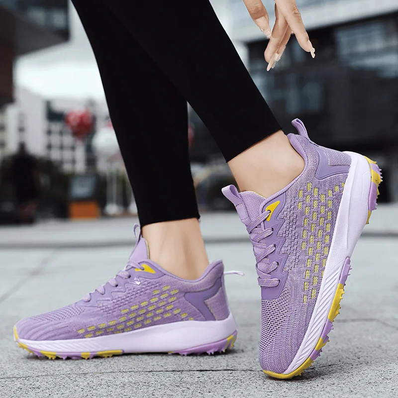 New Men's Golf Shoes Ladies Couple Outdoor Sneakers Men's Mesh Jogging Walking Sneakers Non-Slip Gym Golf Shoes Size 36-46