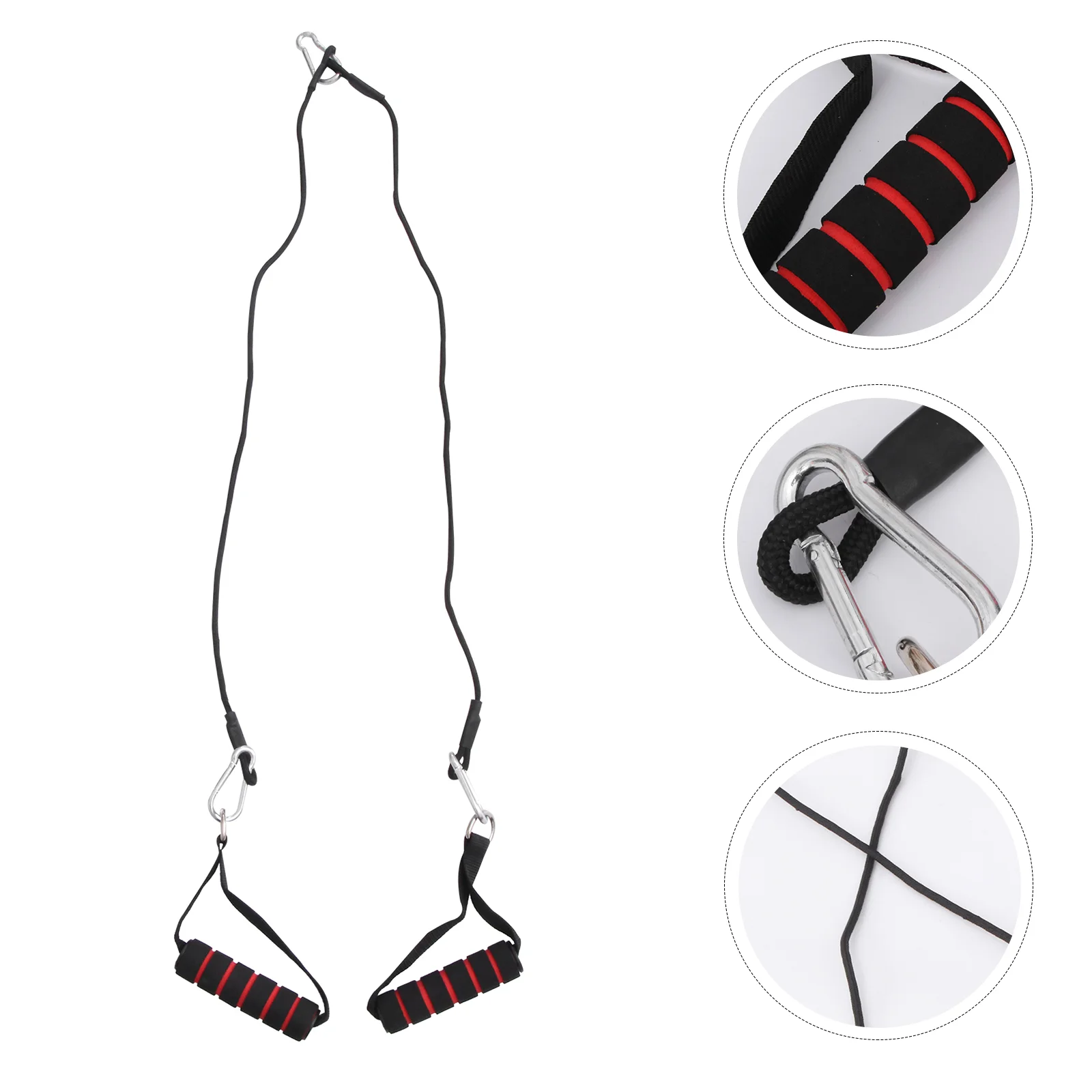 

Fitness Handle Biceps Rope Home Pulley System Cables Ropes Tricep Pulldown Attachment