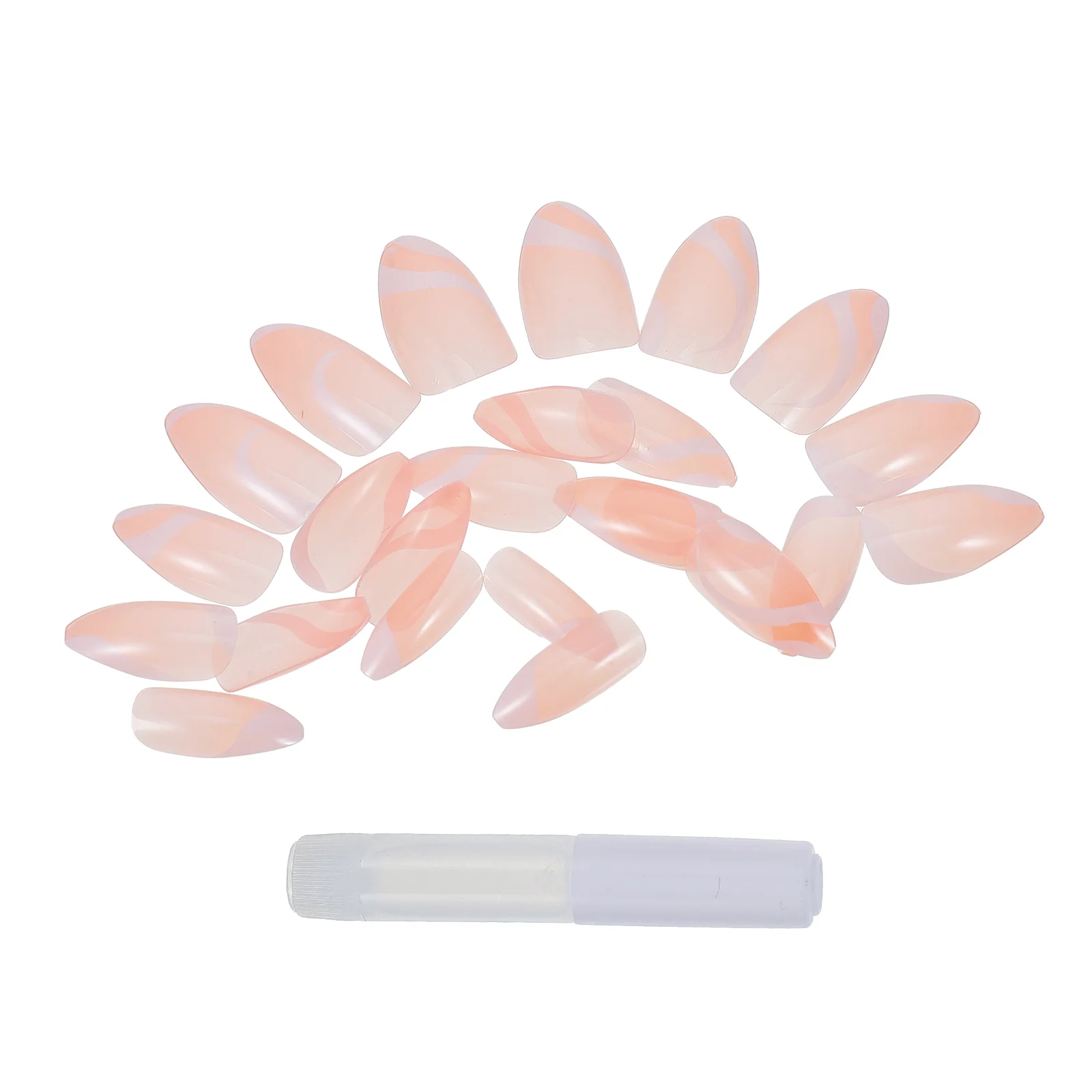 

1 Set of Full Cover Fake Nail Fake Nail Tips Detachable DIY False Nail