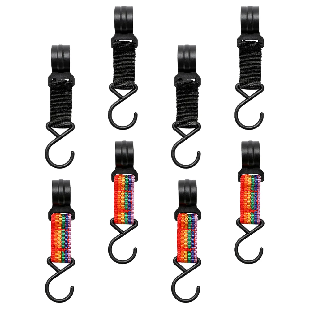 

8 Pcs Useful Storage Camping Strap Hooks Hooks Hanger for Storage Outdoor Camping