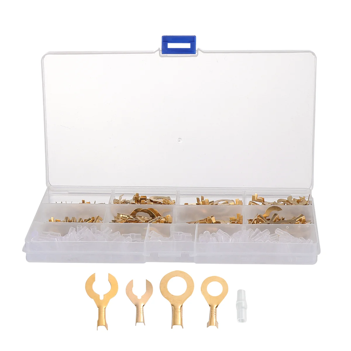 

320pcs Auto Ring Terminal Cable Connector Bare Copper Lug Terminal Wire Crimp